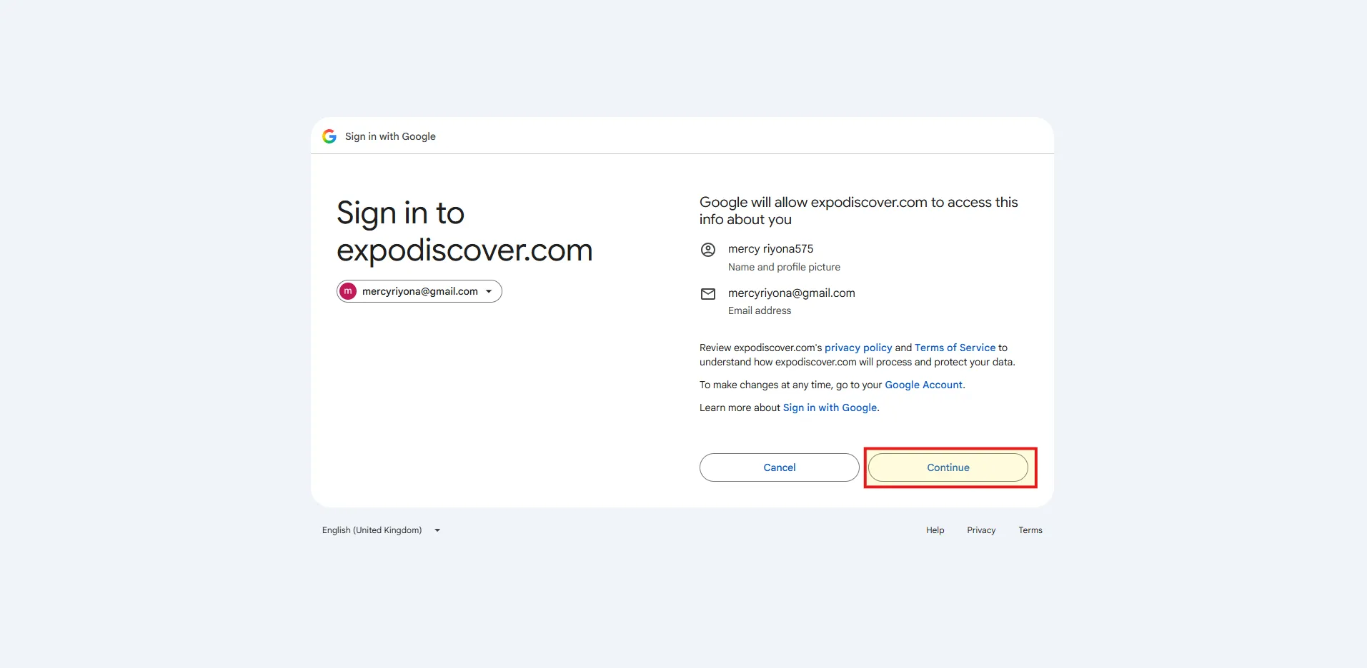 4 Enter 'continue' (Or Enter your password if required)
