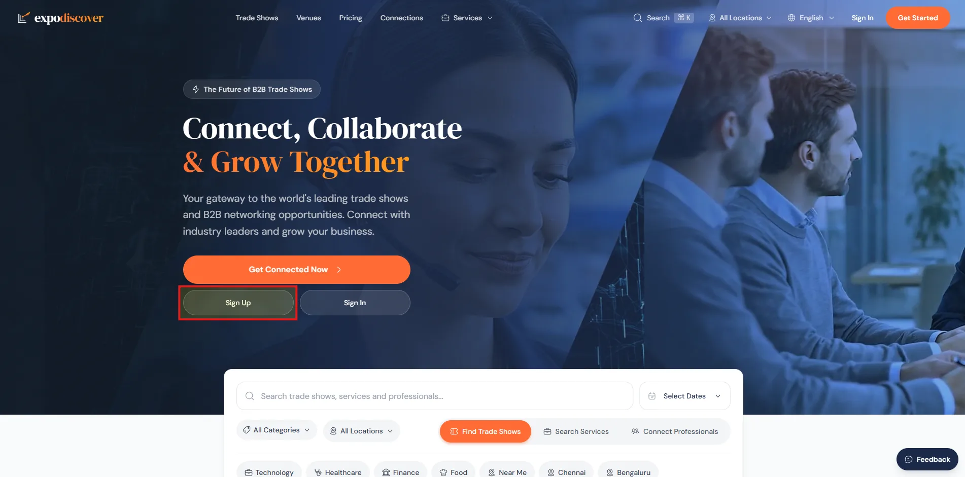 1 Home page Signup